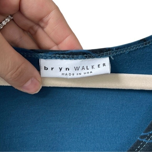 Bryn Walker Stretch Jersey Knit Tie Dye High Low Oversized Tunic Top Size Small - Picture 2 of 6